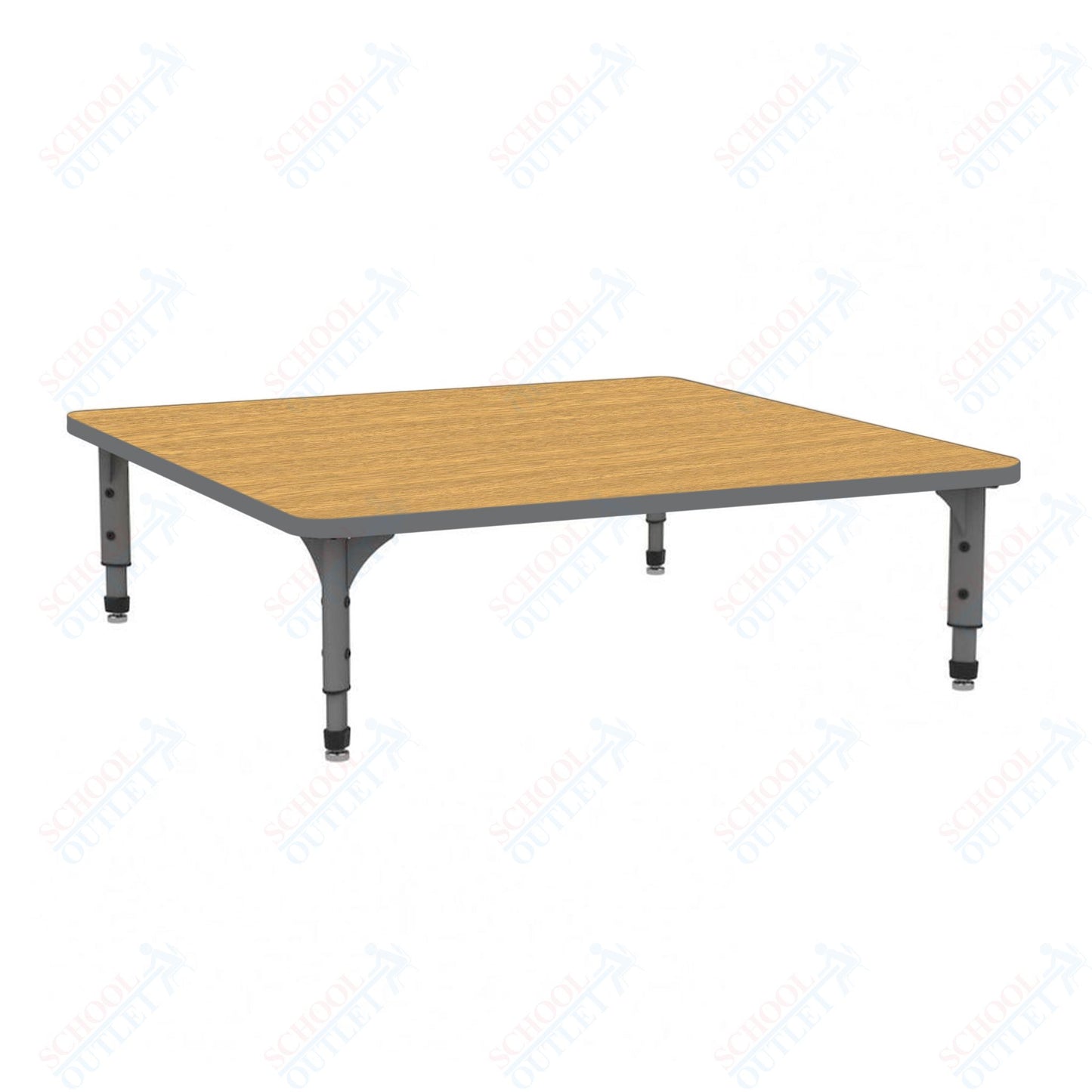 Marco 48" Square Floor Table Adjustable Height 12"-15" (38-2216-MC)