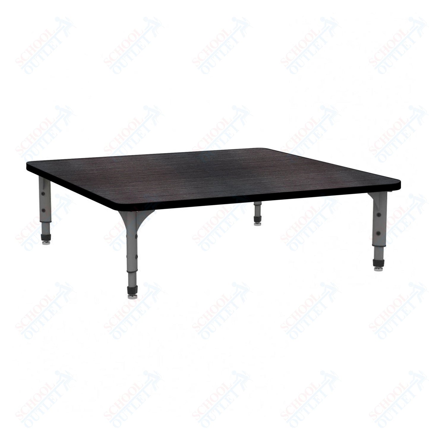 Marco 48" Square Floor Table Adjustable Height 12"-15" (38-2216-MC)