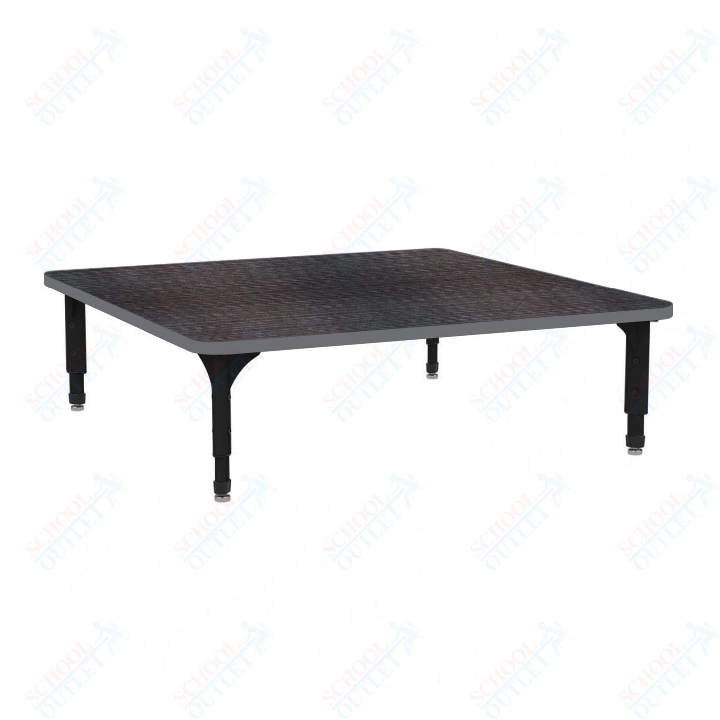 Marco 48" Square Floor Table Adjustable Height 12"-15" (38-2216-MC)