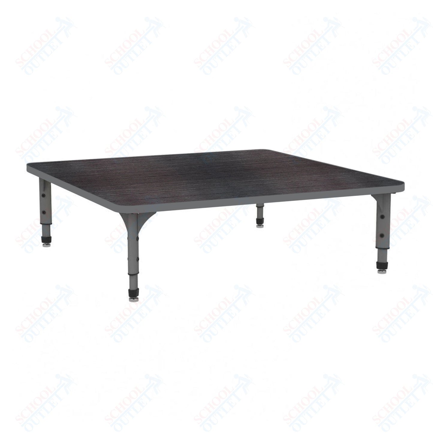 Marco 48" Square Floor Table Adjustable Height 12"-15" (38-2216-MC)