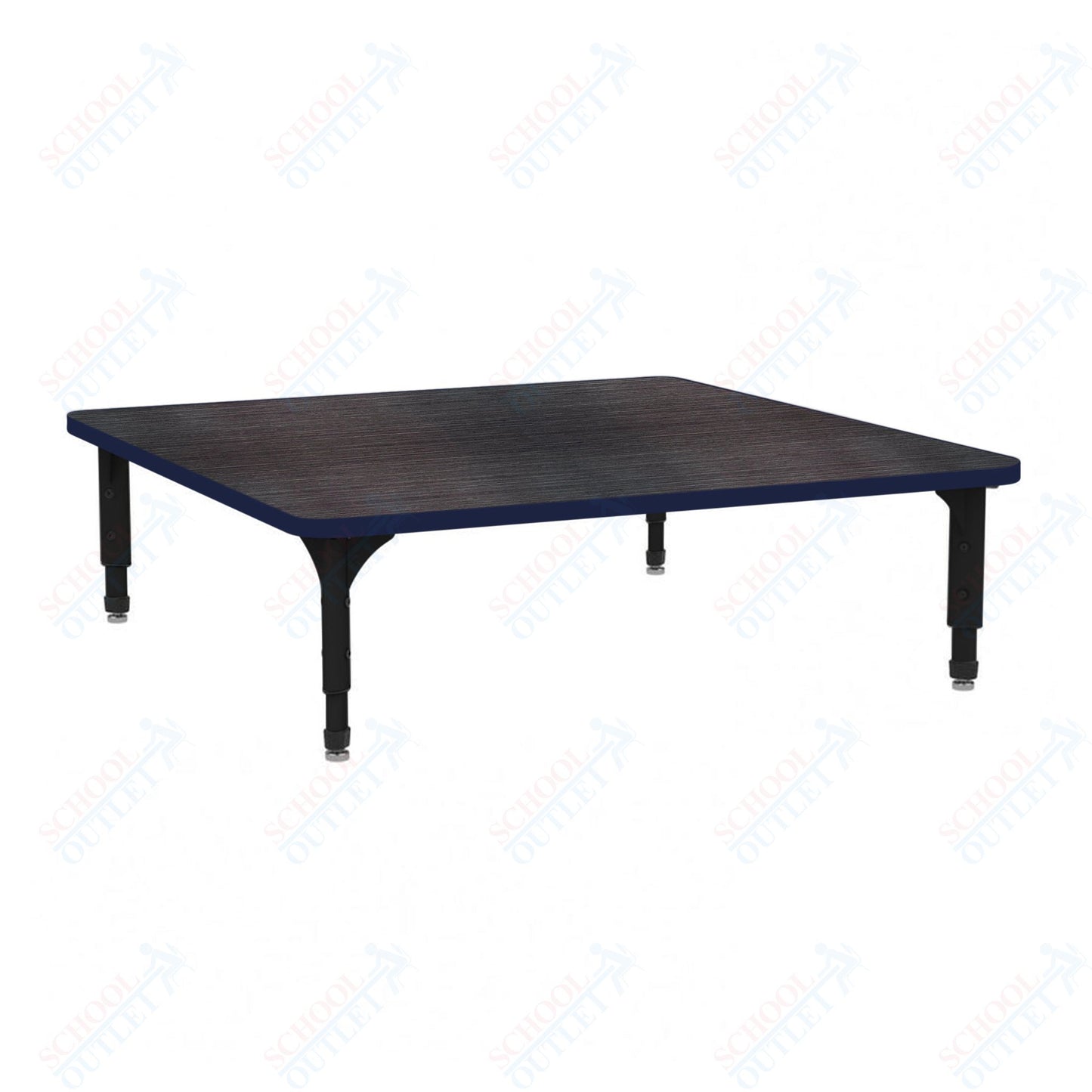 Marco 48" Square Floor Table Adjustable Height 12"-15" (38-2216-MC)