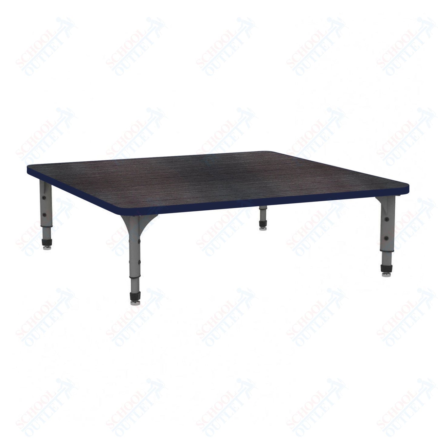 Marco 48" Square Floor Table Adjustable Height 12"-15" (38-2216-MC)