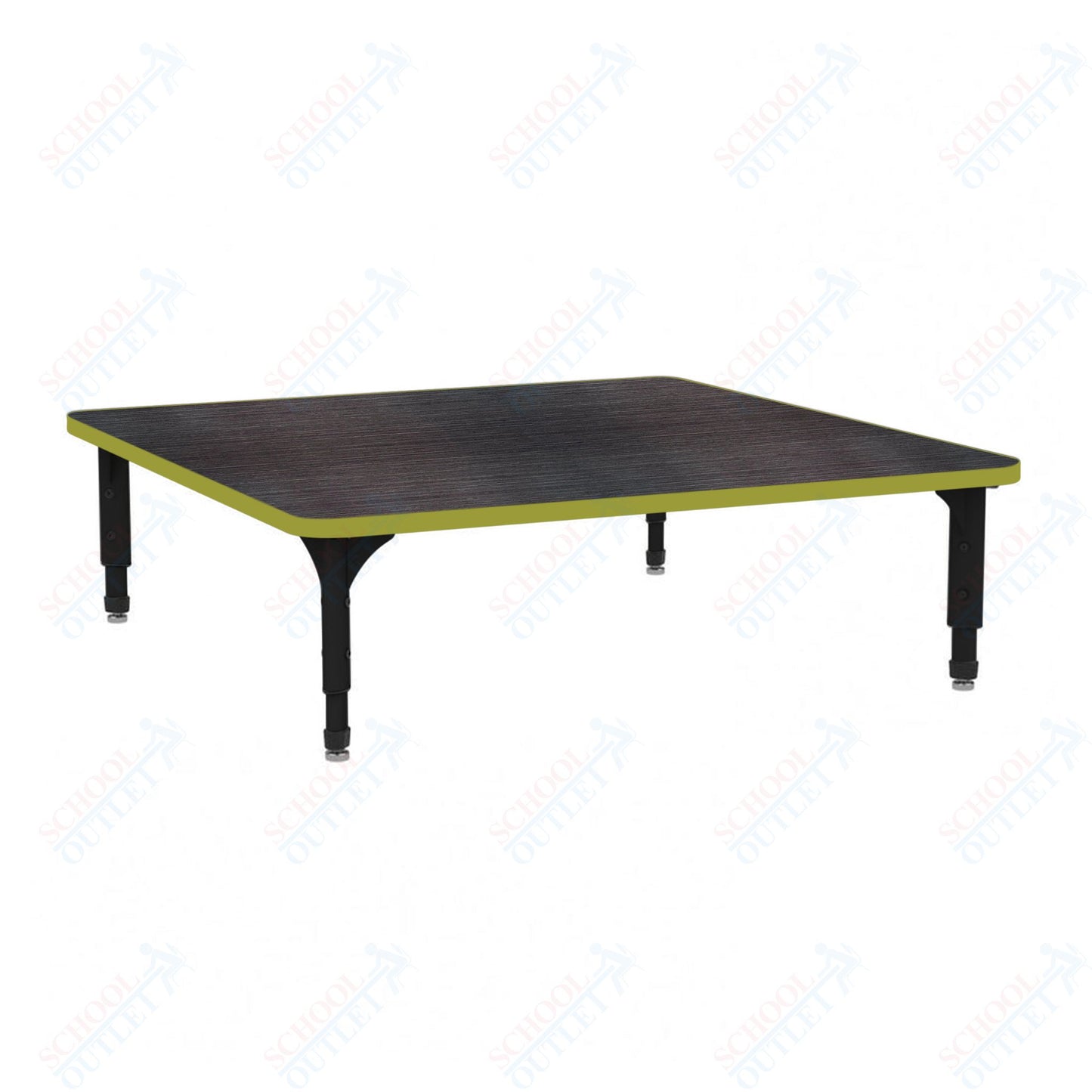 Marco 48" Square Floor Table Adjustable Height 12"-15" (38-2216-MC)
