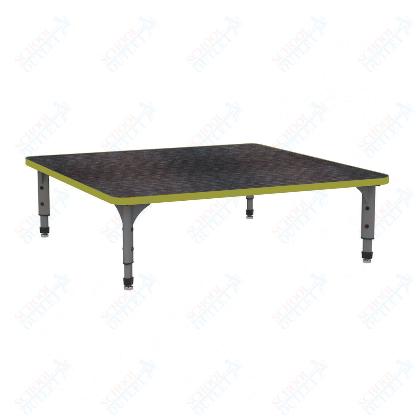 Marco 48" Square Floor Table Adjustable Height 12"-15" (38-2216-MC)