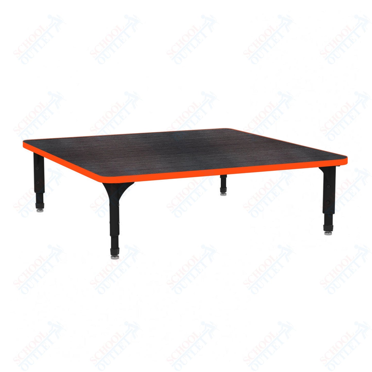 Marco 48" Square Floor Table Adjustable Height 12"-15" (38-2216-MC)