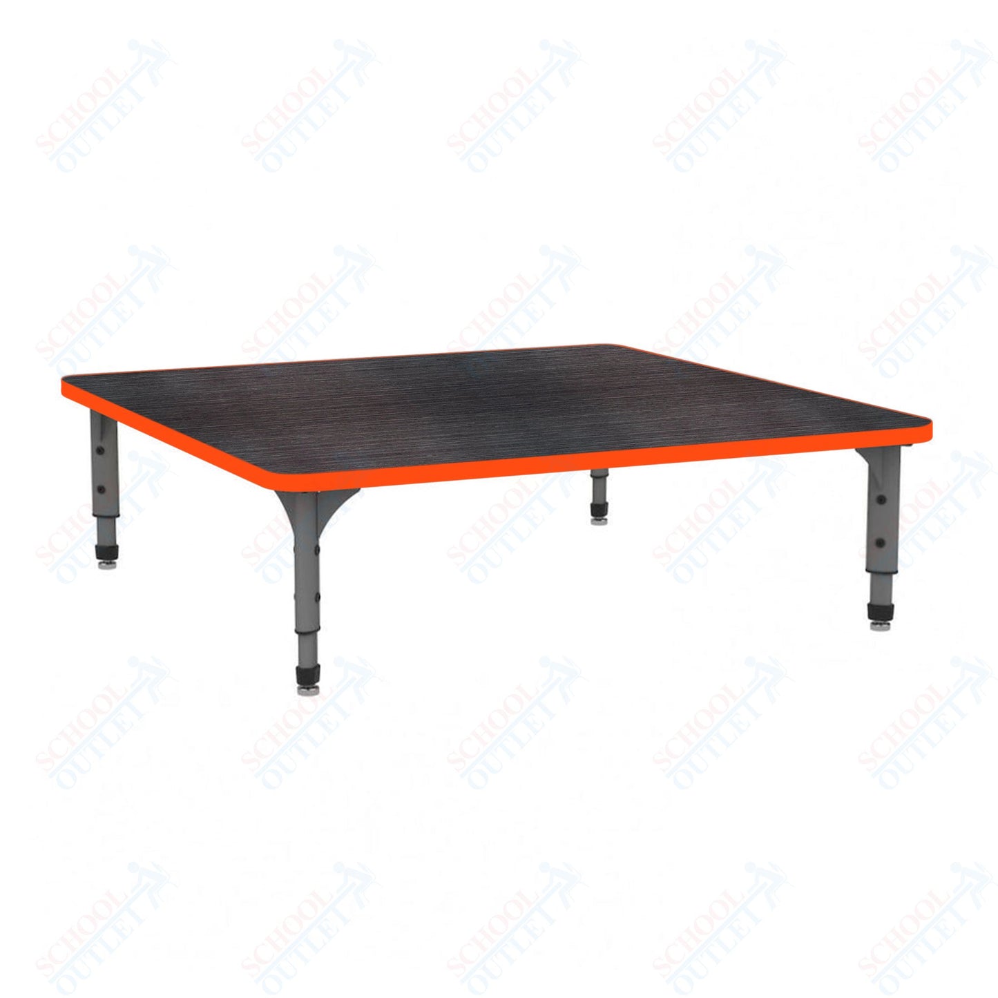 Marco 48" Square Floor Table Adjustable Height 12"-15" (38-2216-MC)