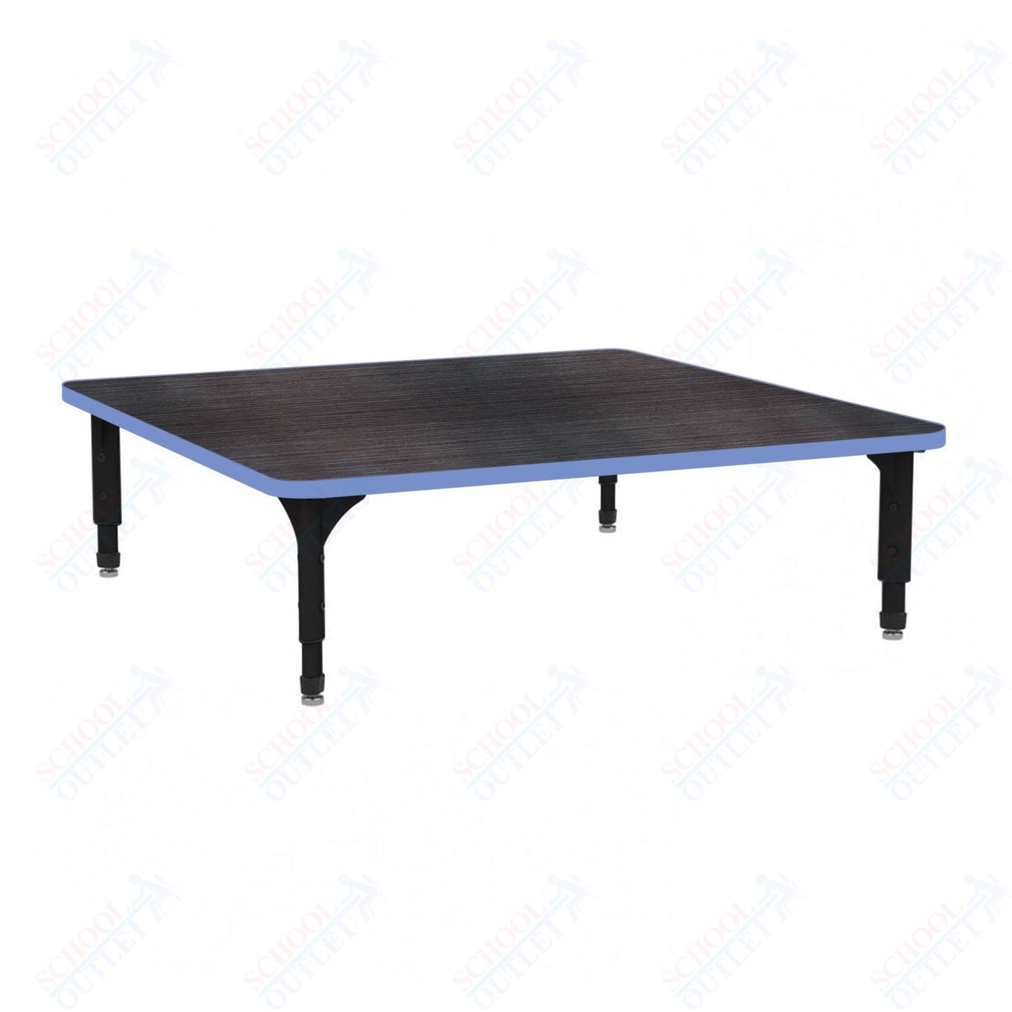 Marco 48" Square Floor Table Adjustable Height 12"-15" (38-2216-MC)