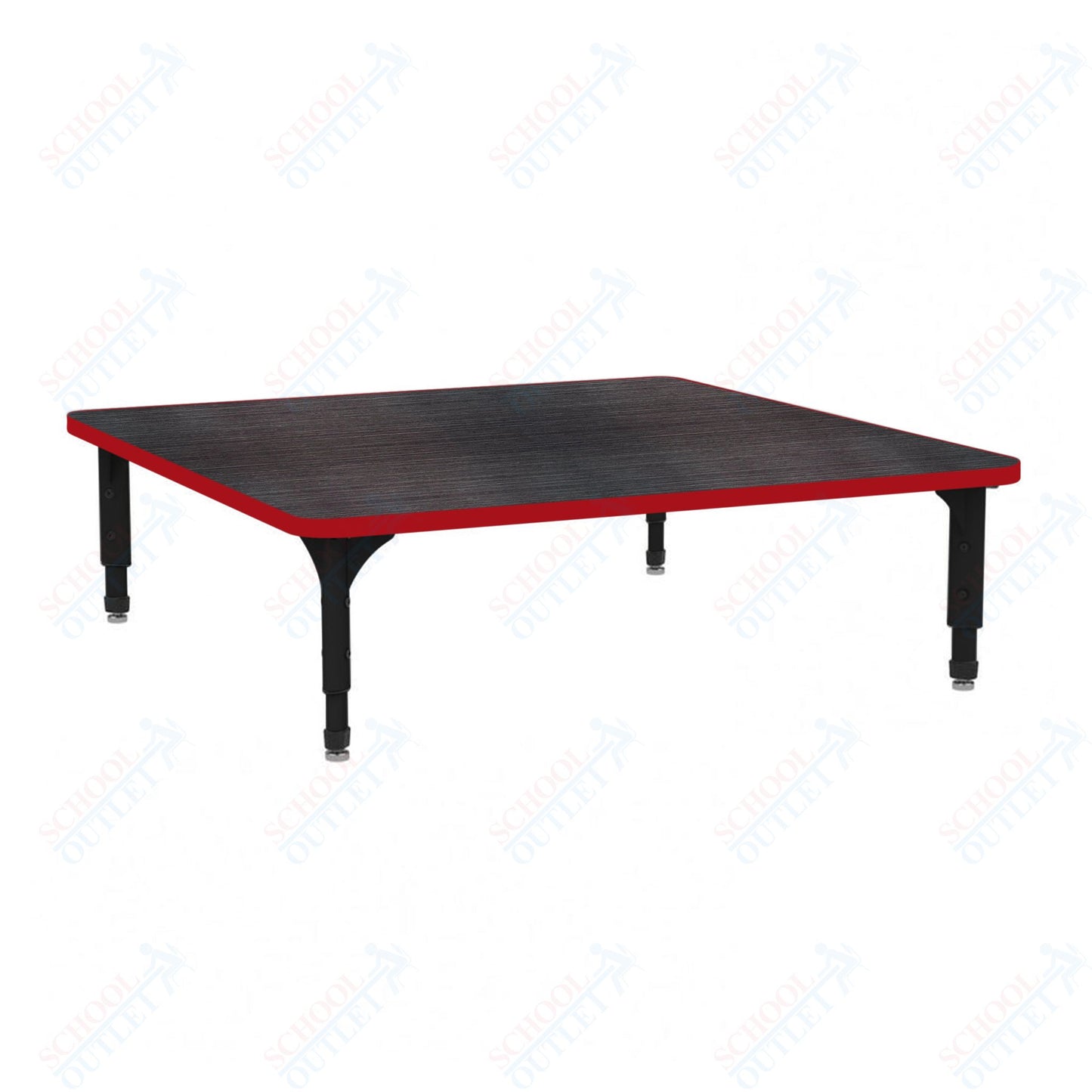 Marco 48" Square Floor Table Adjustable Height 12"-15" (38-2216-MC)