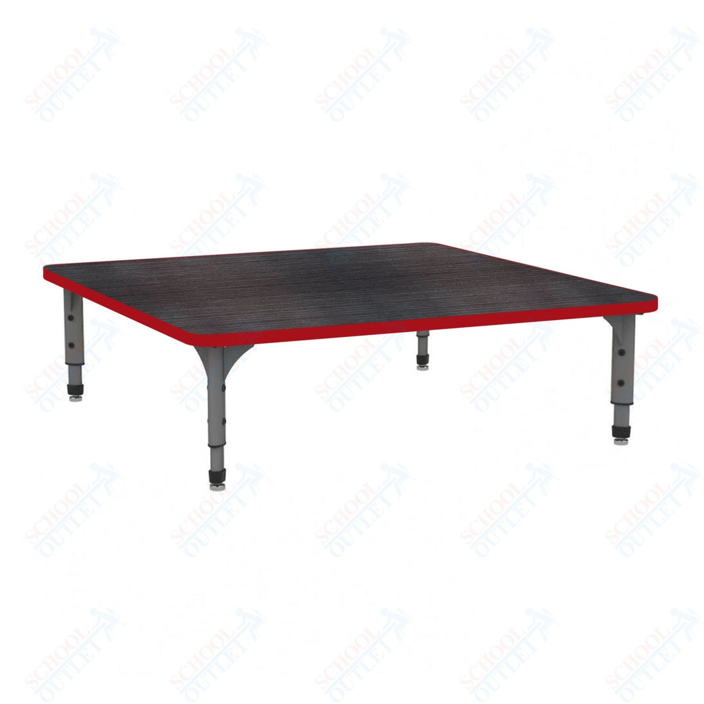 Marco 48" Square Floor Table Adjustable Height 12"-15" (38-2216-MC)