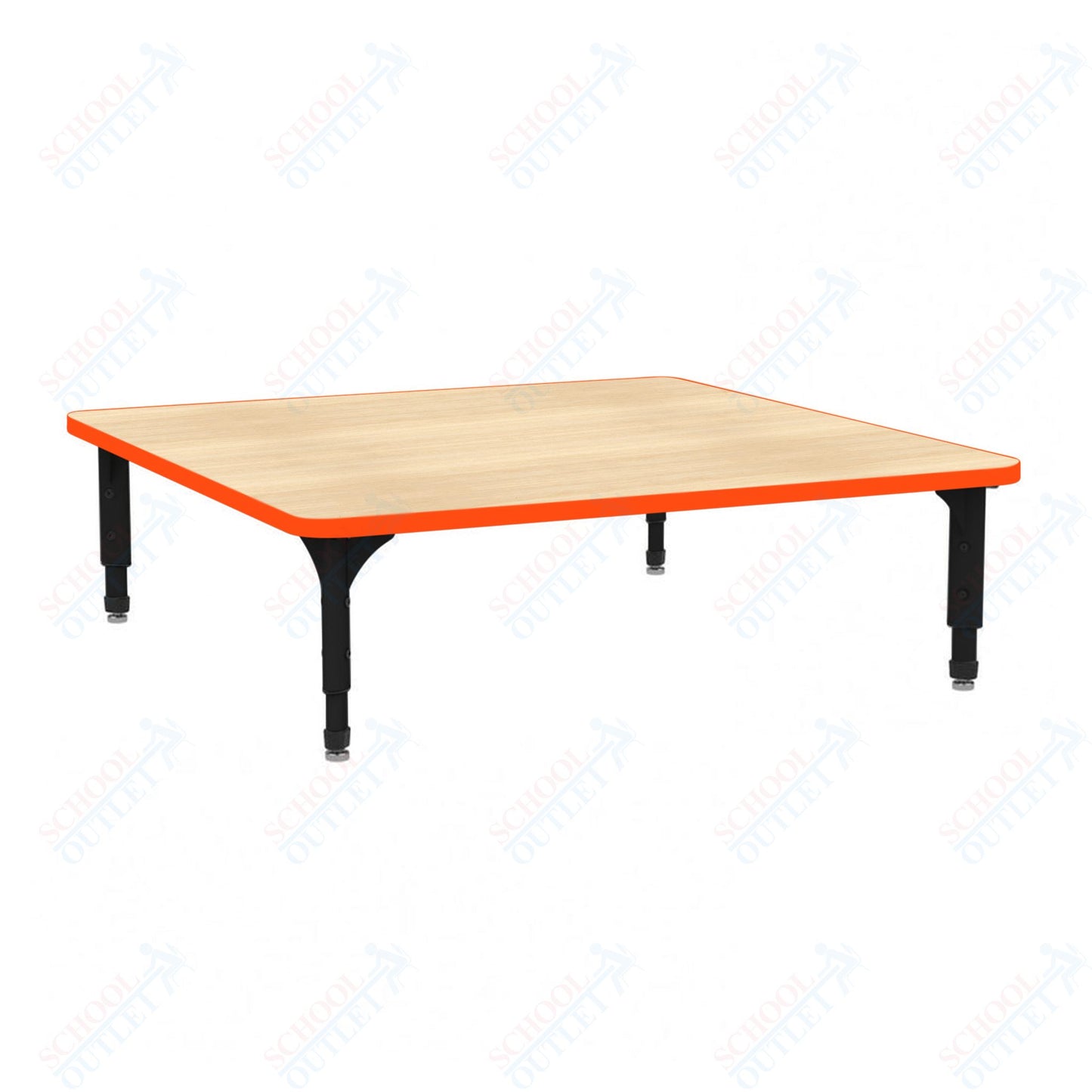 Marco 48" Square Floor Table Adjustable Height 12"-15" (38-2216-MC)