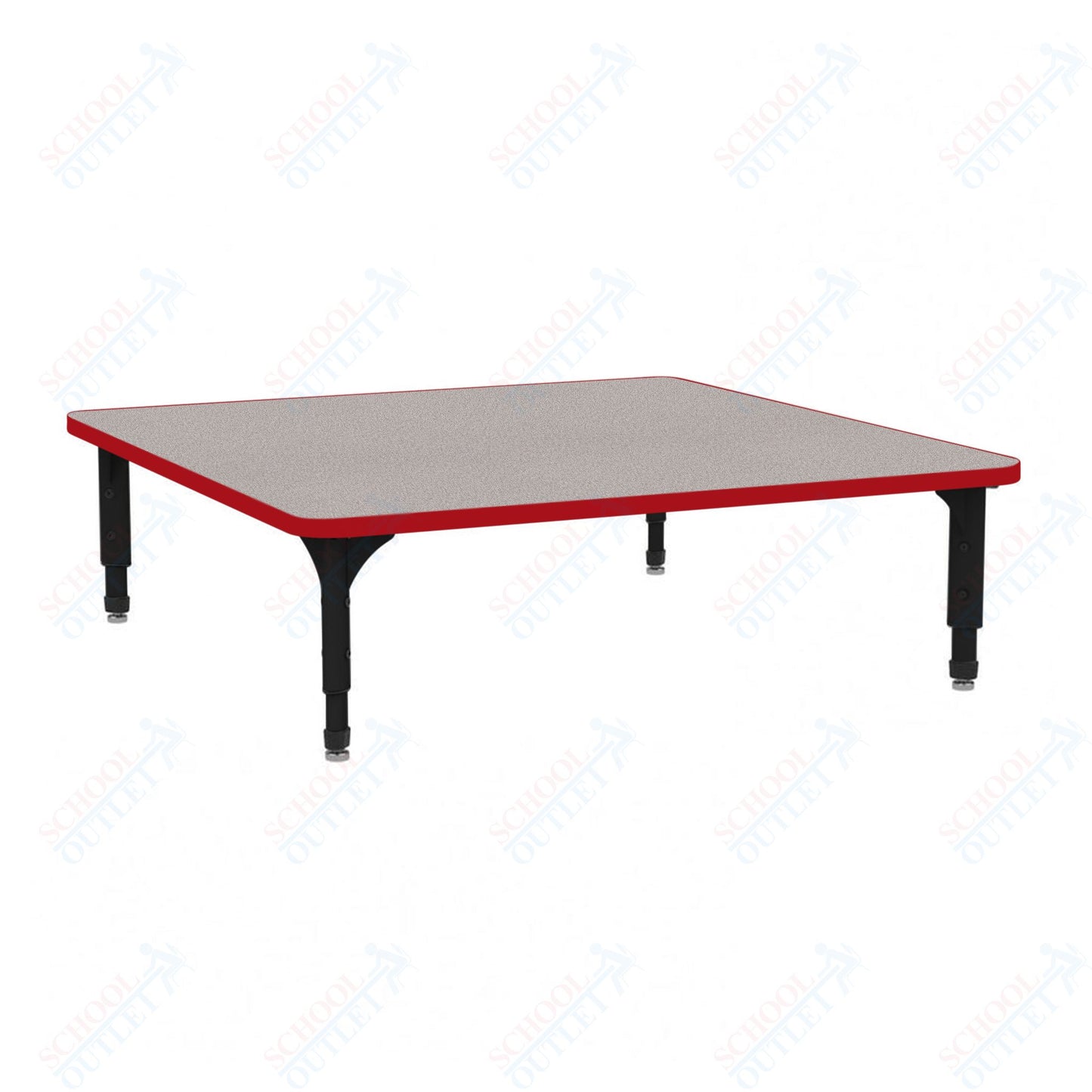 Marco 48" Square Floor Table Adjustable Height 12"-15" (38-2216-MC)
