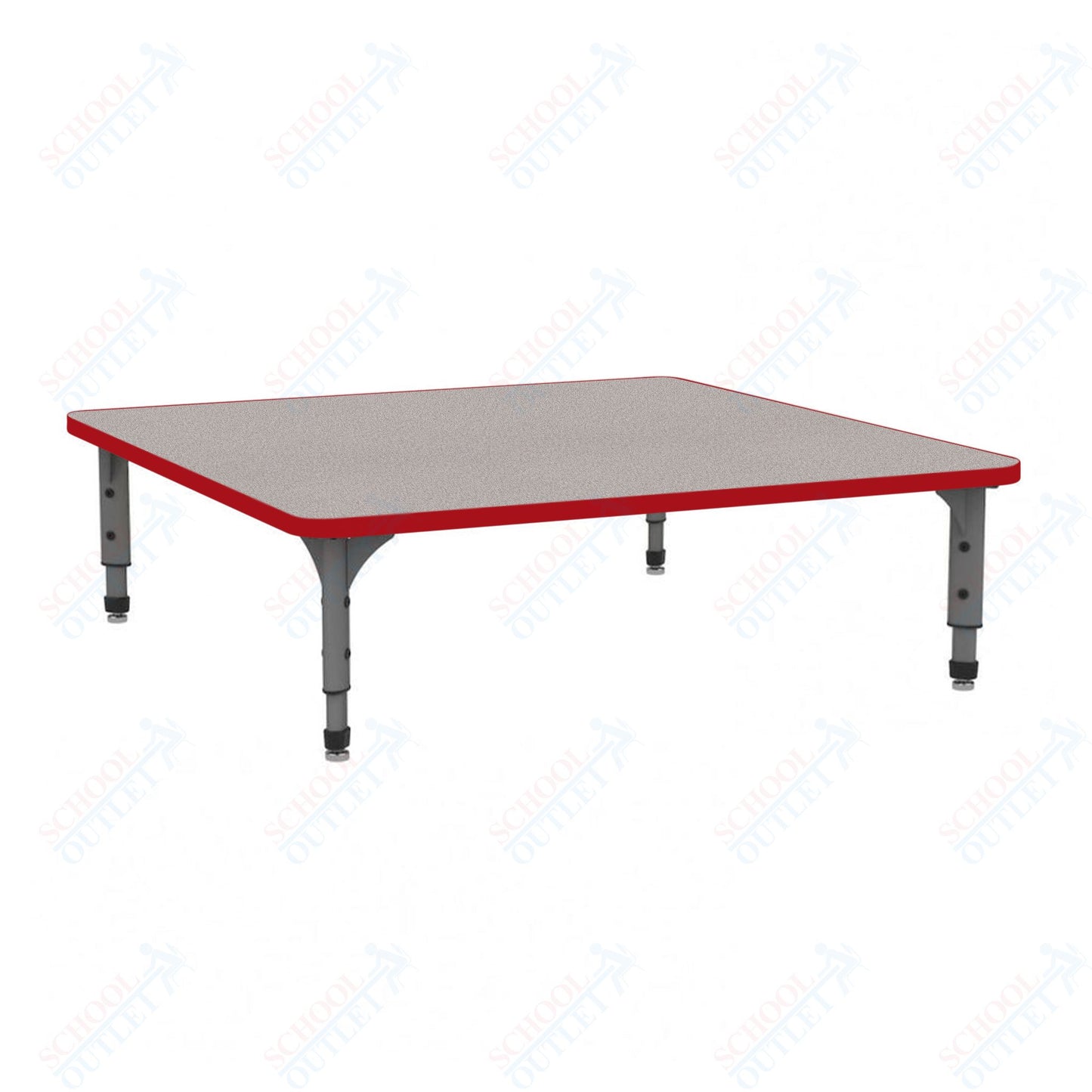 Marco 48" Square Floor Table Adjustable Height 12"-15" (38-2216-MC)