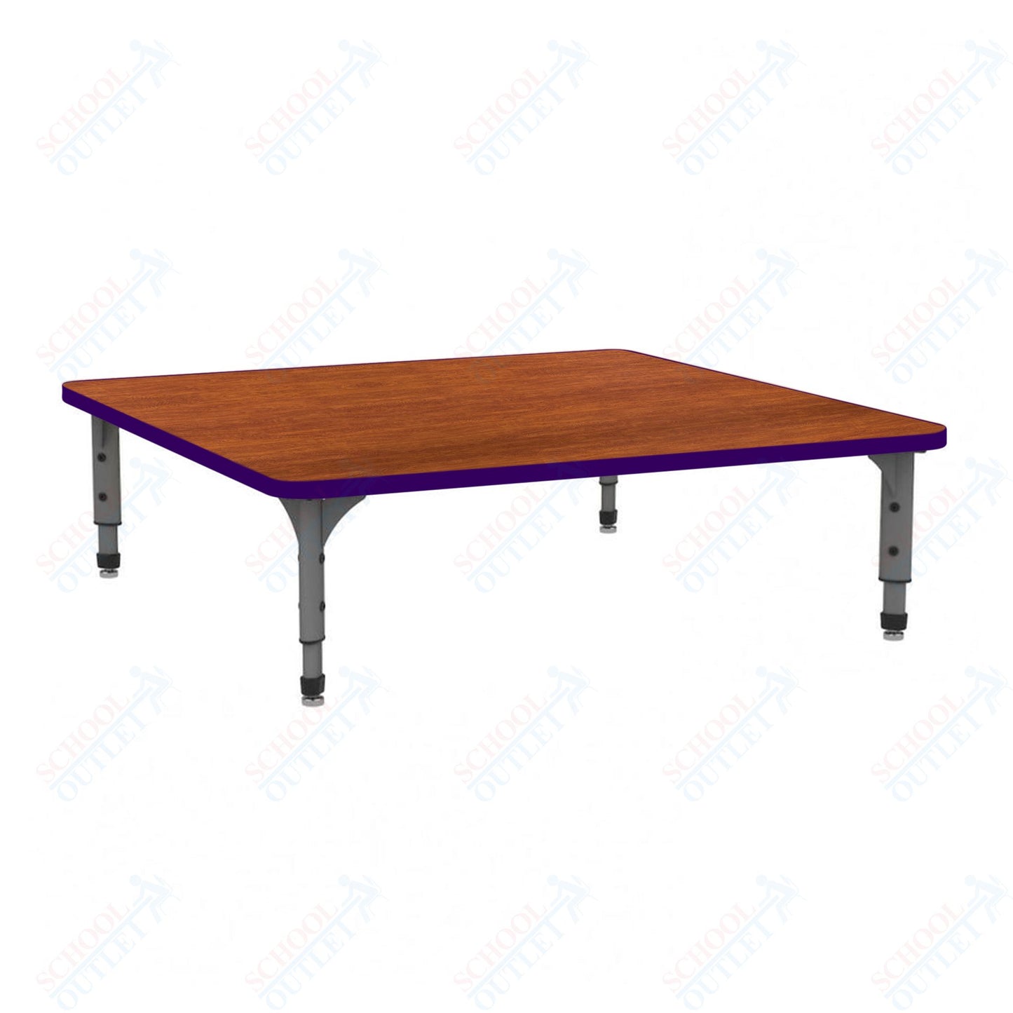 Marco 48" Square Floor Table Adjustable Height 12"-15" (38-2216-MC)