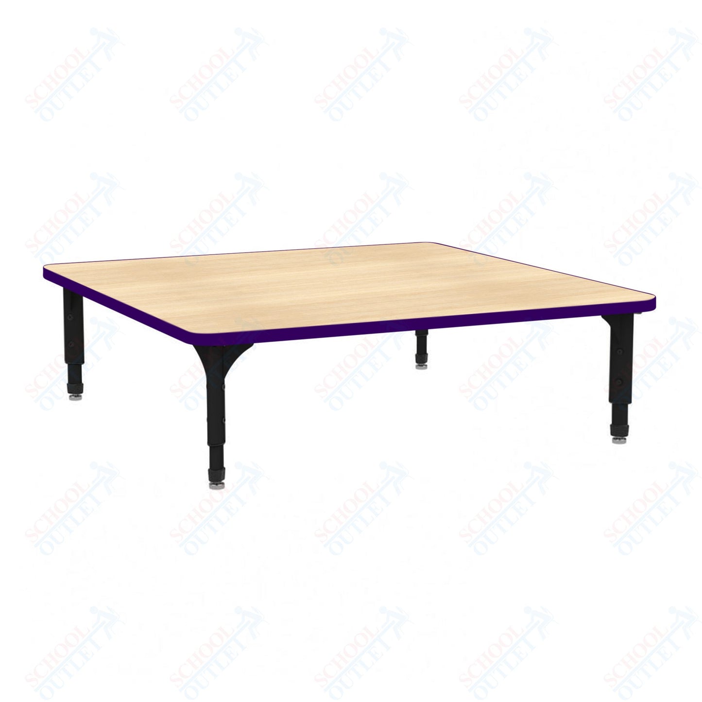 Marco 48" Square Floor Table Adjustable Height 12"-15" (38-2216-MC)