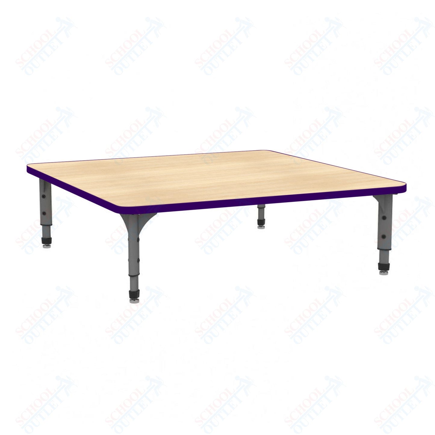Marco 48" Square Floor Table Adjustable Height 12"-15" (38-2216-MC)