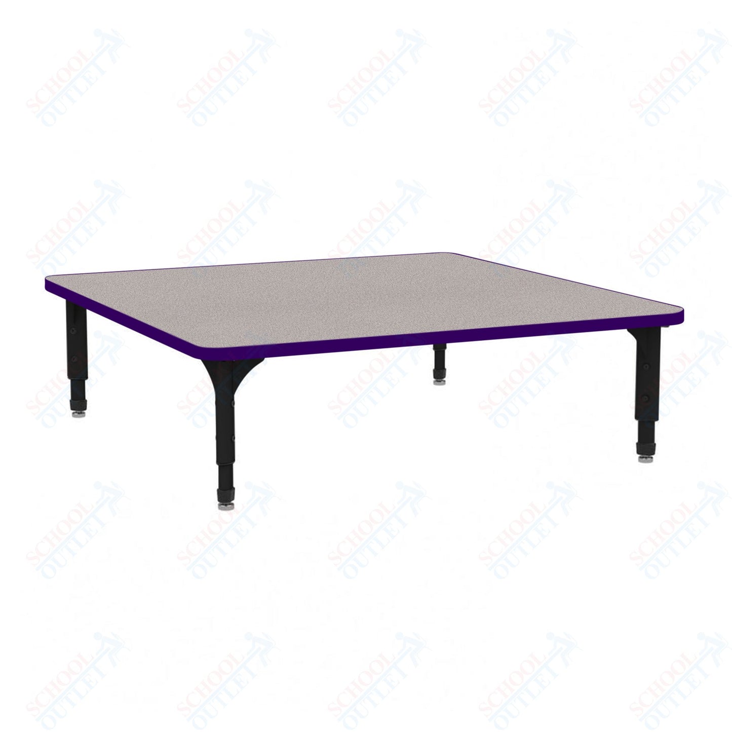 Marco 48" Square Floor Table Adjustable Height 12"-15" (38-2216-MC)