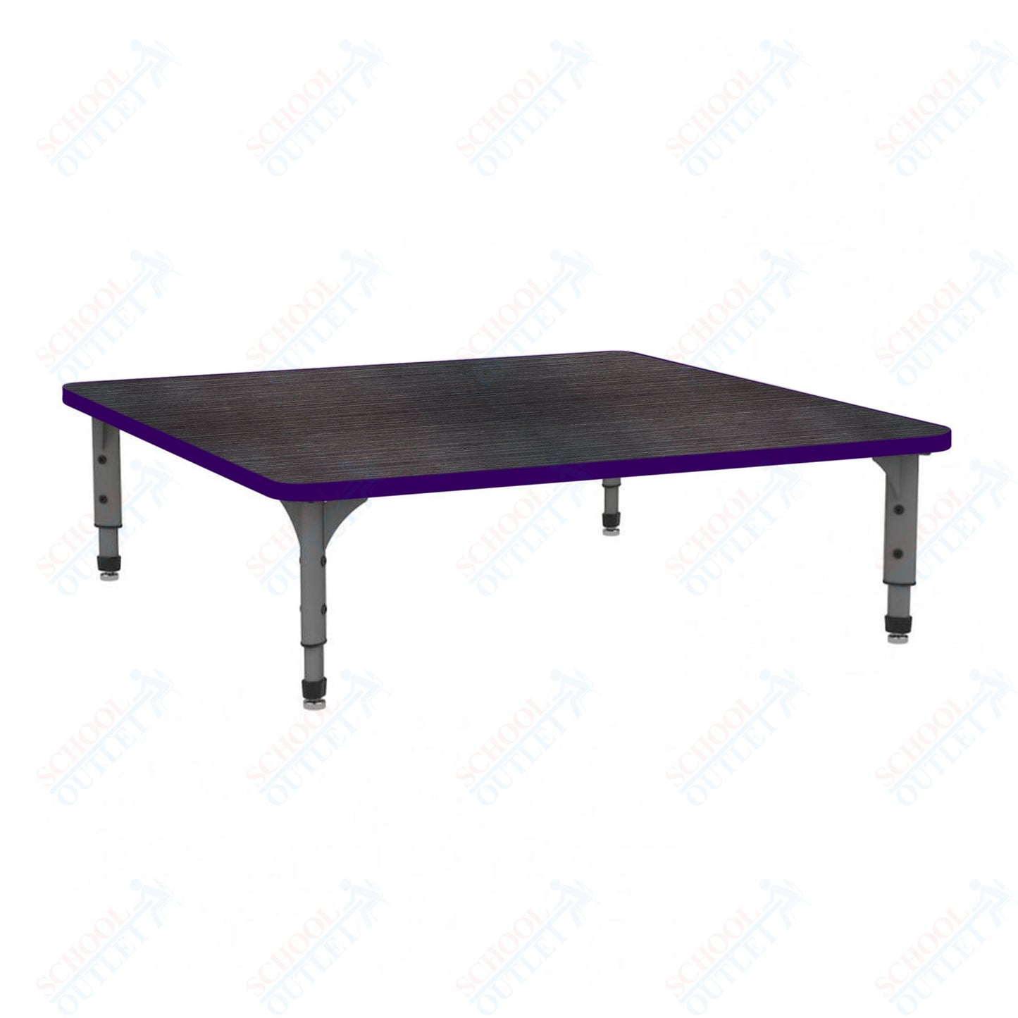 Marco 48" Square Floor Table Adjustable Height 12"-15" (38-2216-MC)