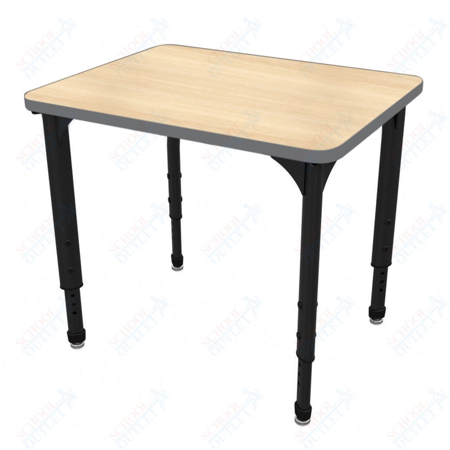 Marco Apex Series Rectangle Preschool Collaborative Desk 20" x 36" Adjustable Height 17"-24" (38-2220-MB)