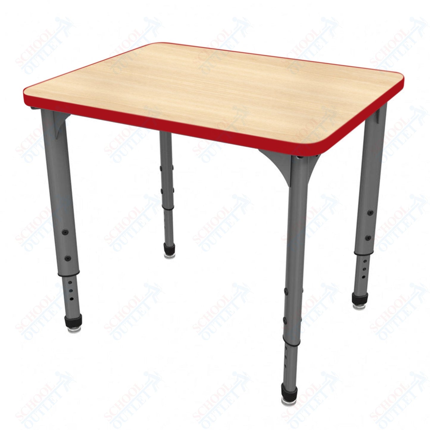 Marco Apex Series Rectangle Preschool Collaborative Desk 20" x 36" Adjustable Height 17"-24" (38-2220-MB)