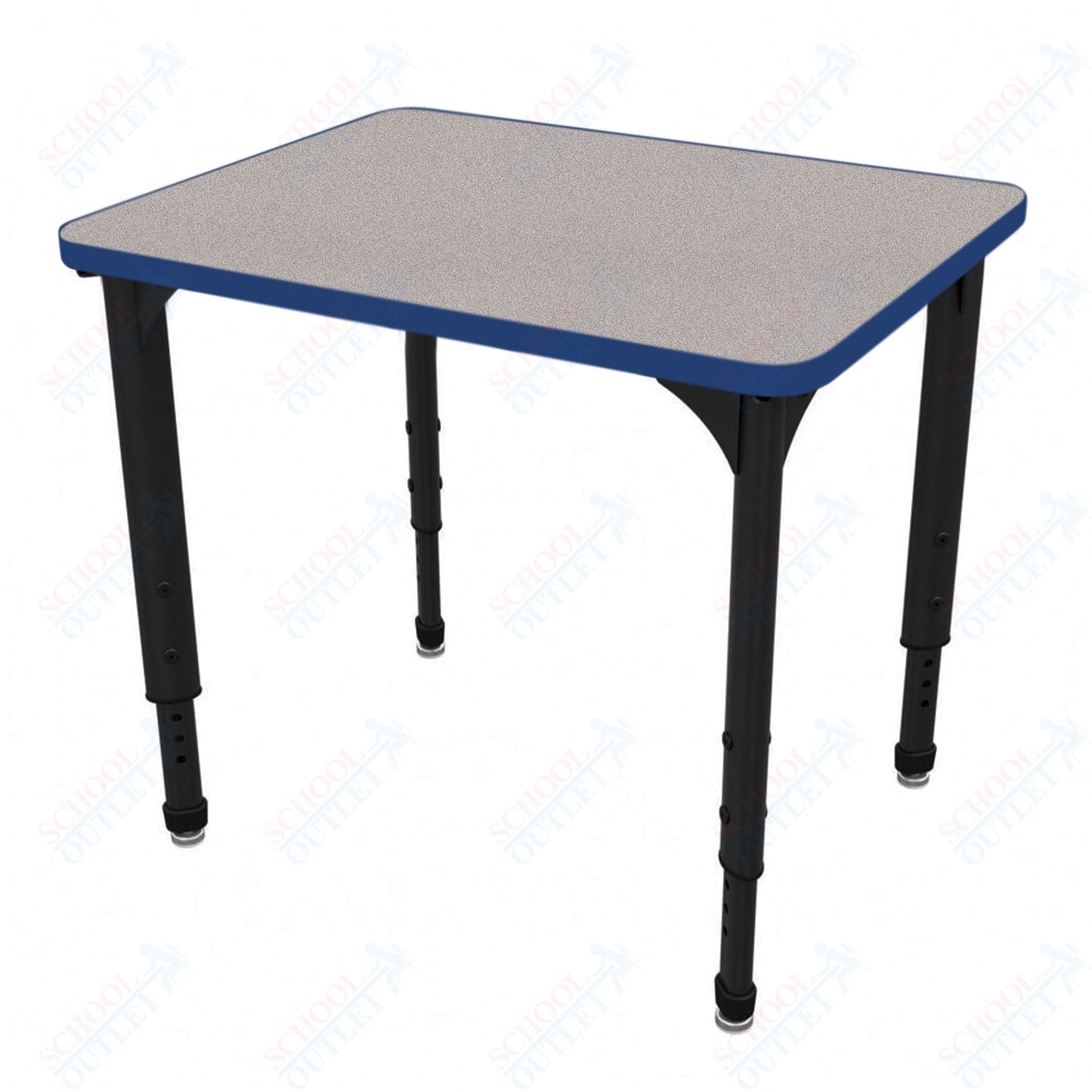 Marco Apex Series Rectangle Preschool Collaborative Desk 20" x 36" Adjustable Height 17"-24" (38-2220-MB)