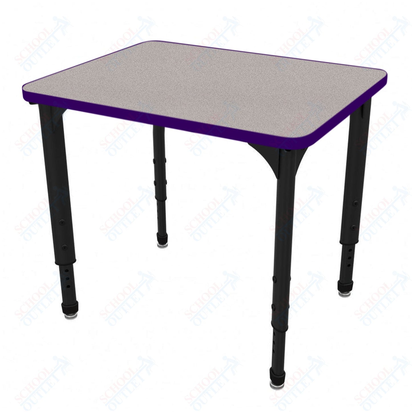 Marco Apex Series Rectangle Preschool Collaborative Desk 20" x 36" Adjustable Height 17"-24" (38-2220-MB)