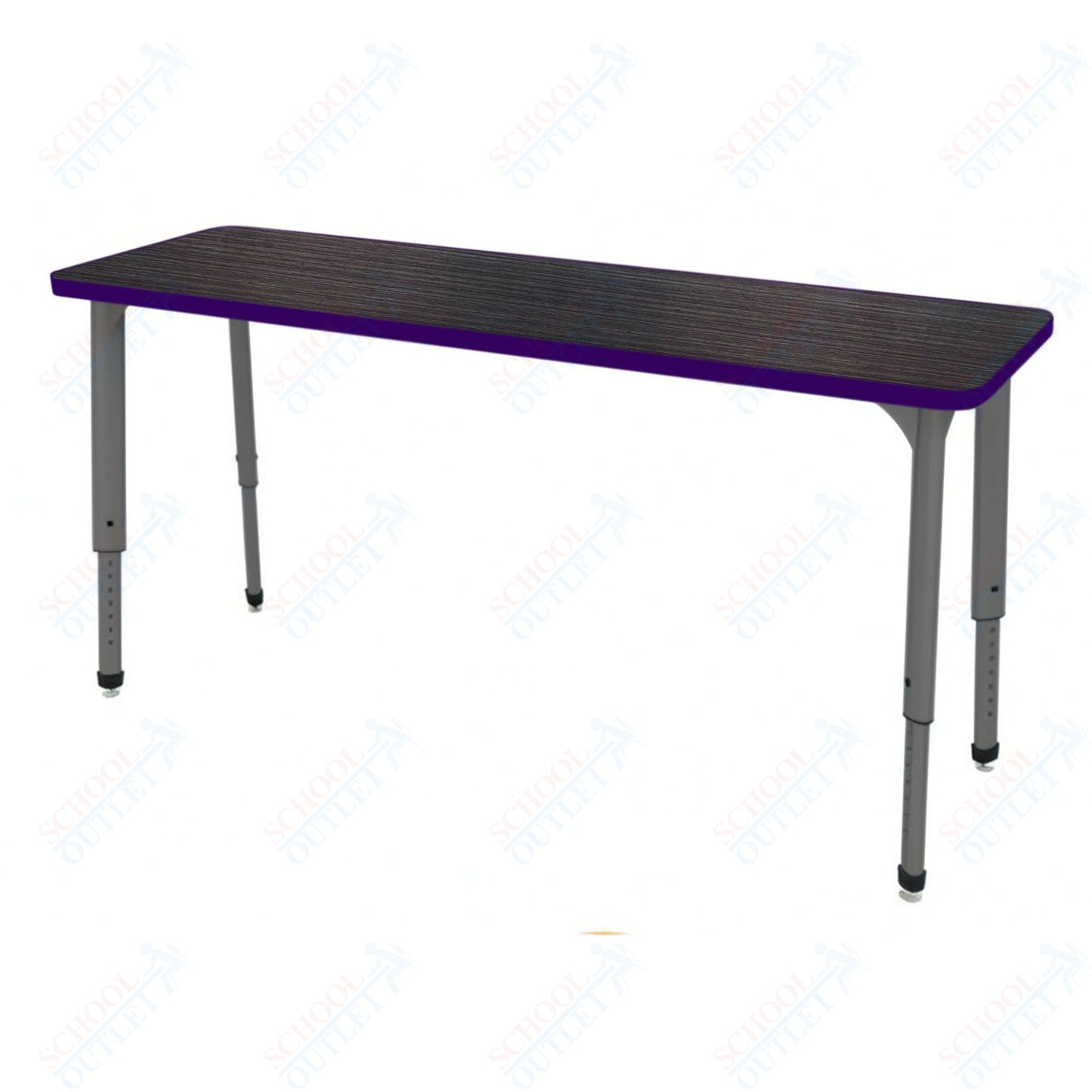 Marco Apex Series Rectangle Collaborative Student Desk 20" x 60" Adjustable Height 21"-30" (38-2222-MA)