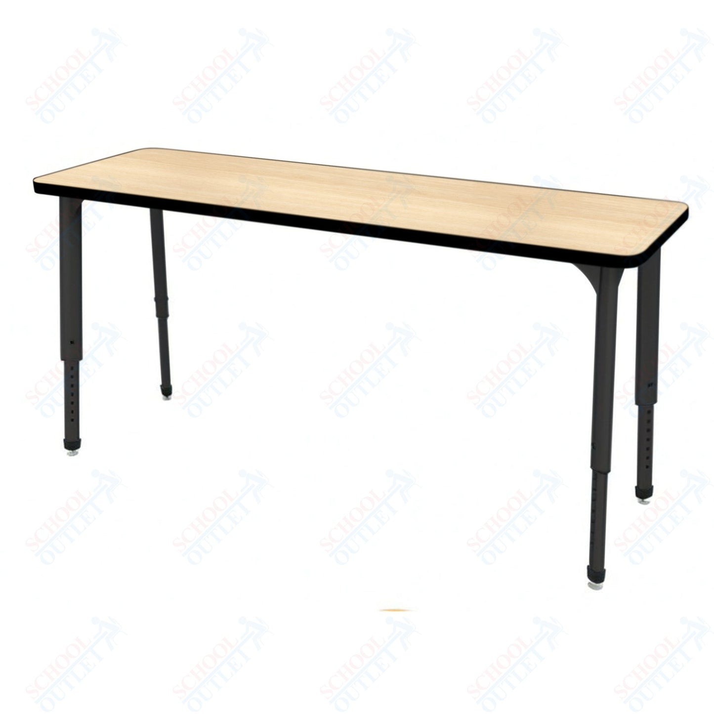 Marco Apex Series Rectangle Preschool Collaborative Desk 20" x 60" Adjustable Height 17"-24" (38-2222-MB)