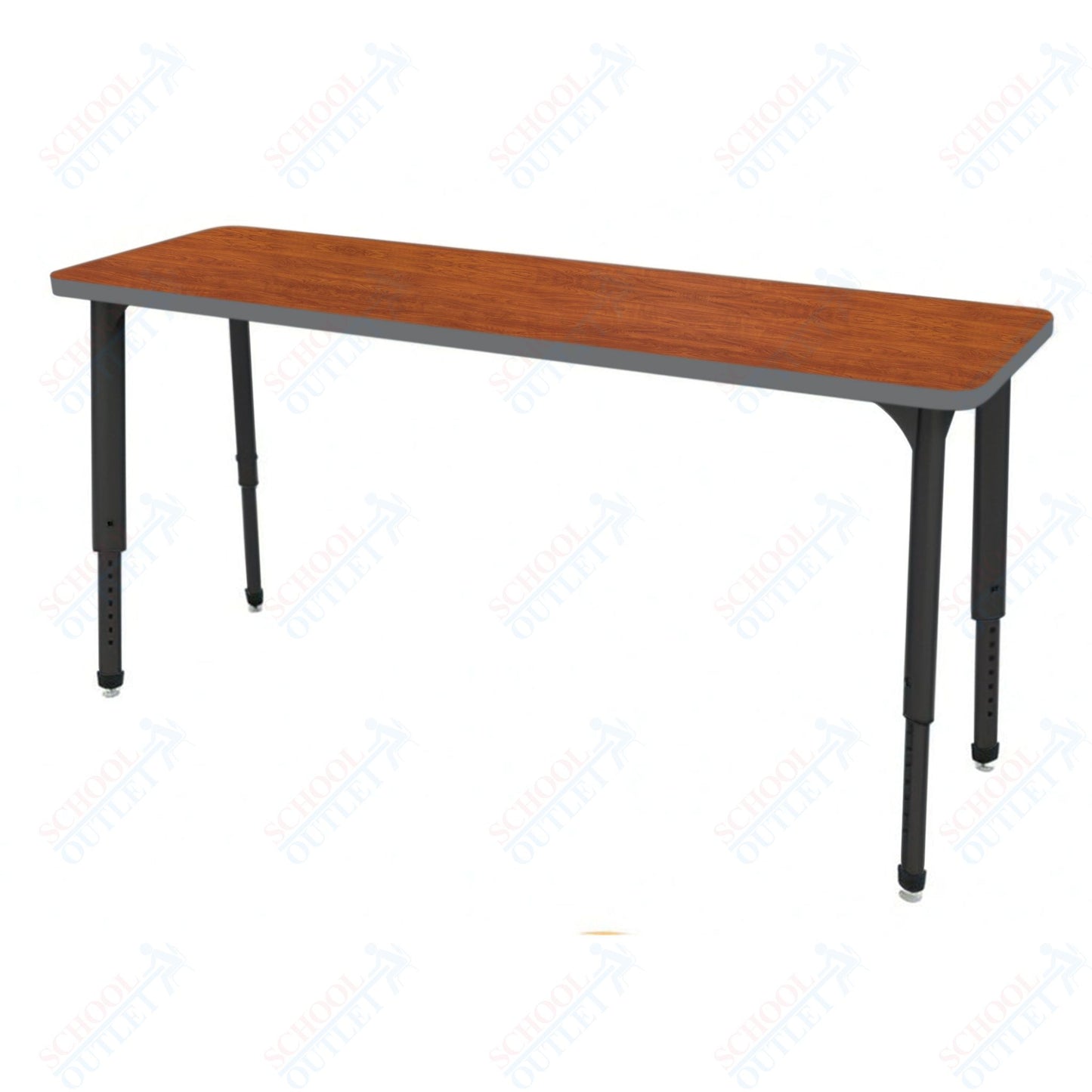 Marco Apex Series Rectangle Preschool Collaborative Desk 20" x 60" Adjustable Height 17"-24" (38-2222-MB)