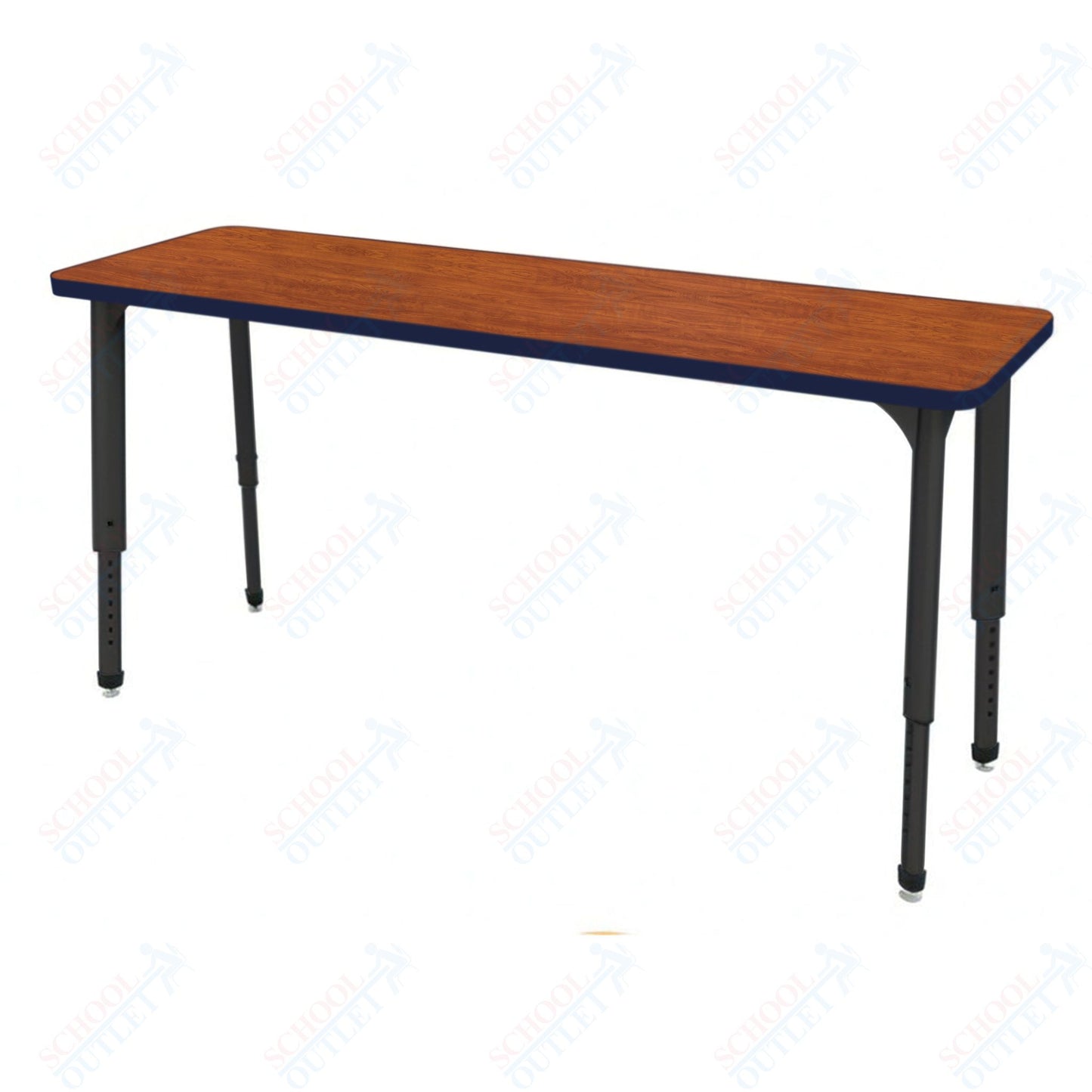 Marco Apex Series Rectangle Preschool Collaborative Desk 20" x 60" Adjustable Height 17"-24" (38-2222-MB)