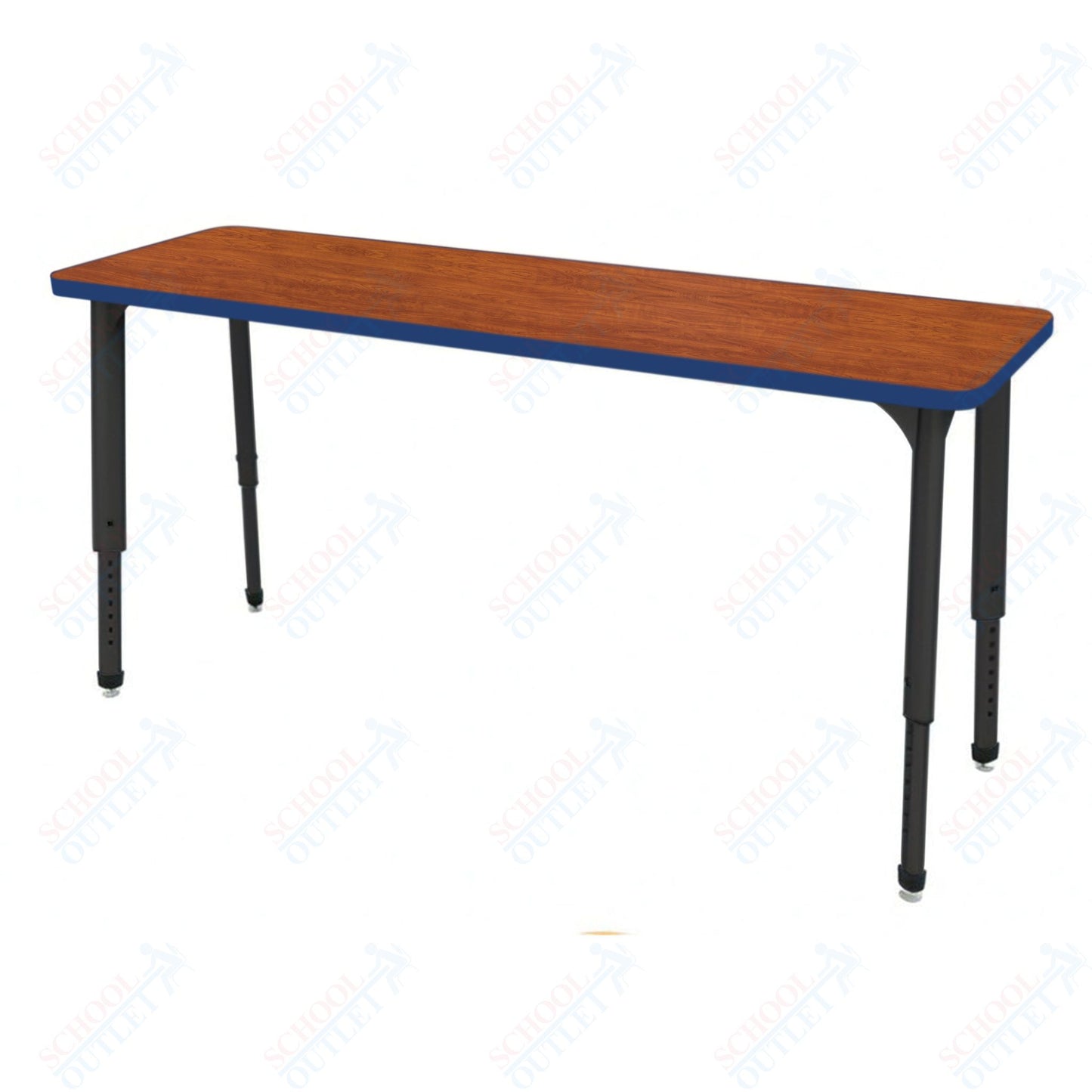 Marco Apex Series Rectangle Preschool Collaborative Desk 20" x 60" Adjustable Height 17"-24" (38-2222-MB)