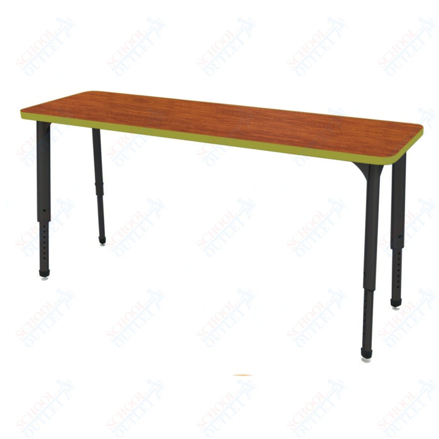 Marco Apex Series Rectangle Preschool Collaborative Desk 20" x 60" Adjustable Height 17"-24" (38-2222-MB)