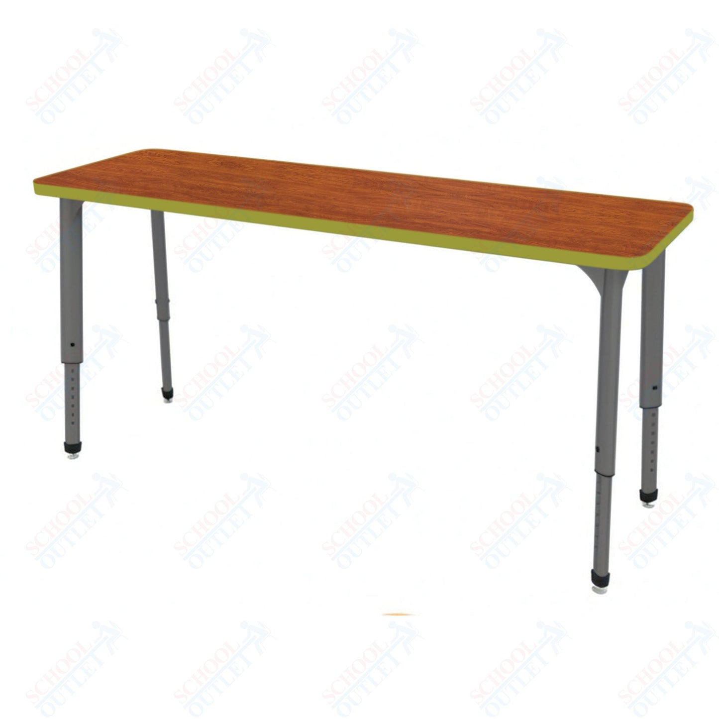 Marco Apex Series Rectangle Preschool Collaborative Desk 20" x 60" Adjustable Height 17"-24" (38-2222-MB)