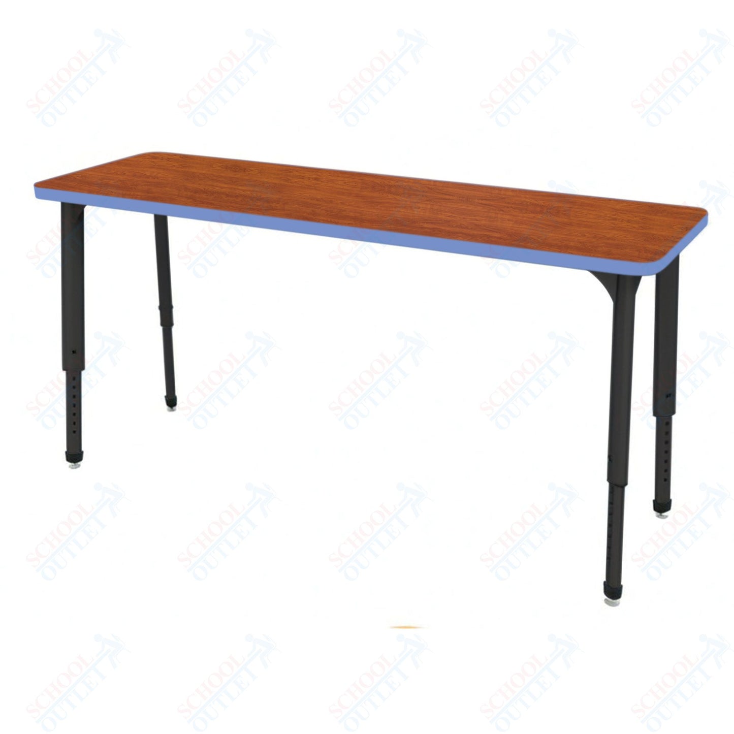 Marco Apex Series Rectangle Preschool Collaborative Desk 20" x 60" Adjustable Height 17"-24" (38-2222-MB)