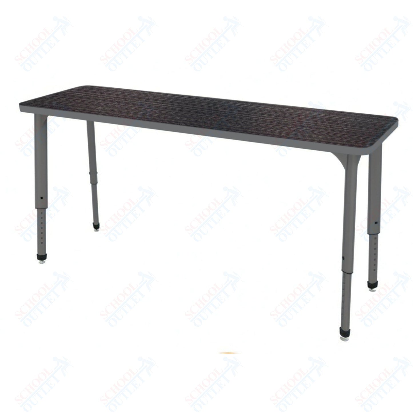 Marco Apex Series Rectangle Preschool Collaborative Desk 20" x 60" Adjustable Height 17"-24" (38-2222-MB)