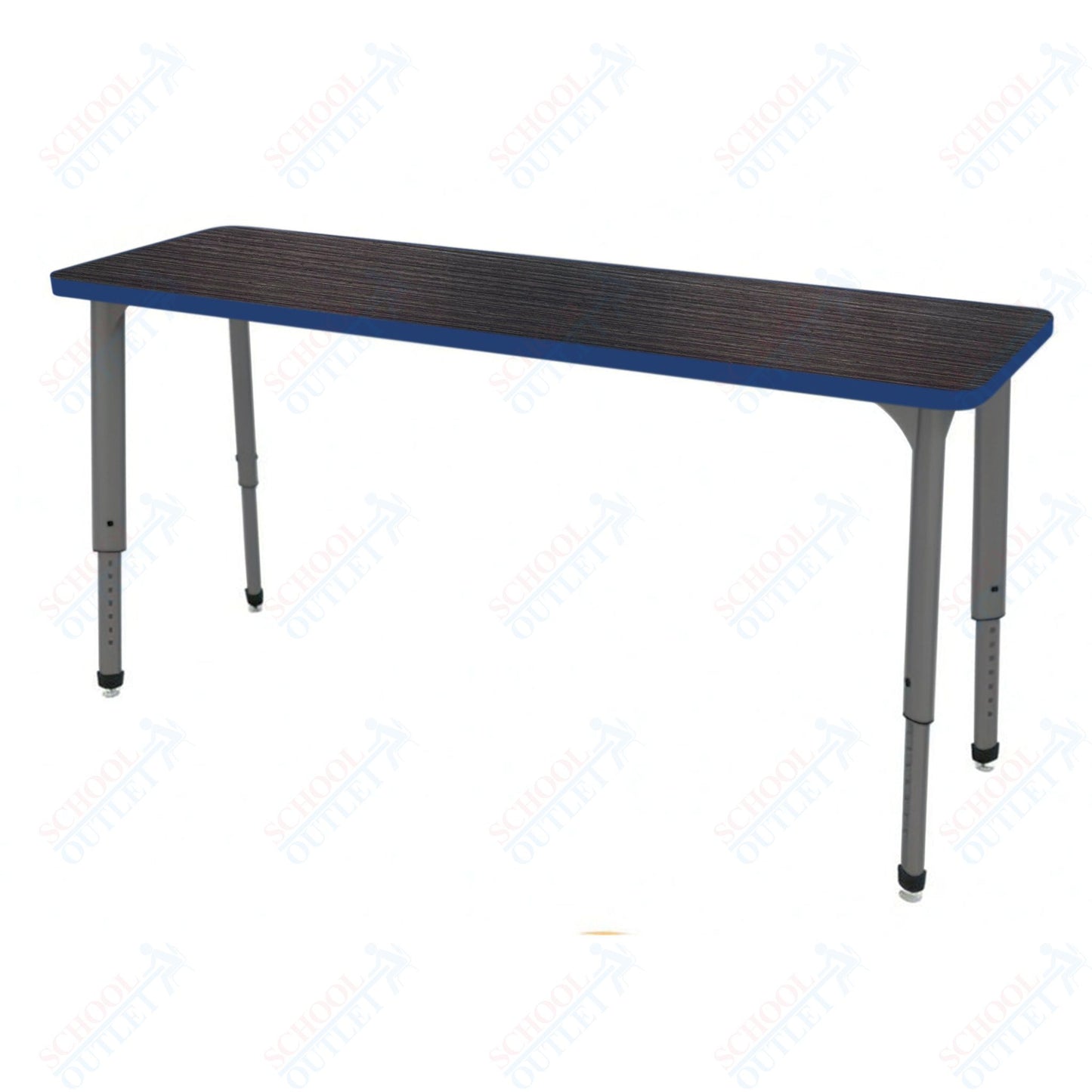 Marco Apex Series Rectangle Preschool Collaborative Desk 20" x 60" Adjustable Height 17"-24" (38-2222-MB)