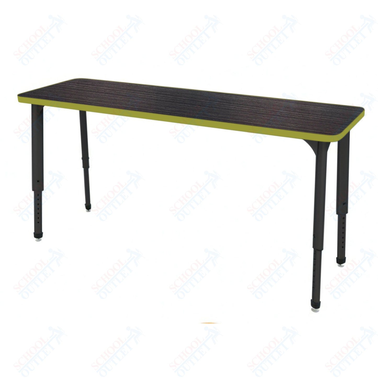 Marco Apex Series Rectangle Preschool Collaborative Desk 20" x 60" Adjustable Height 17"-24" (38-2222-MB)