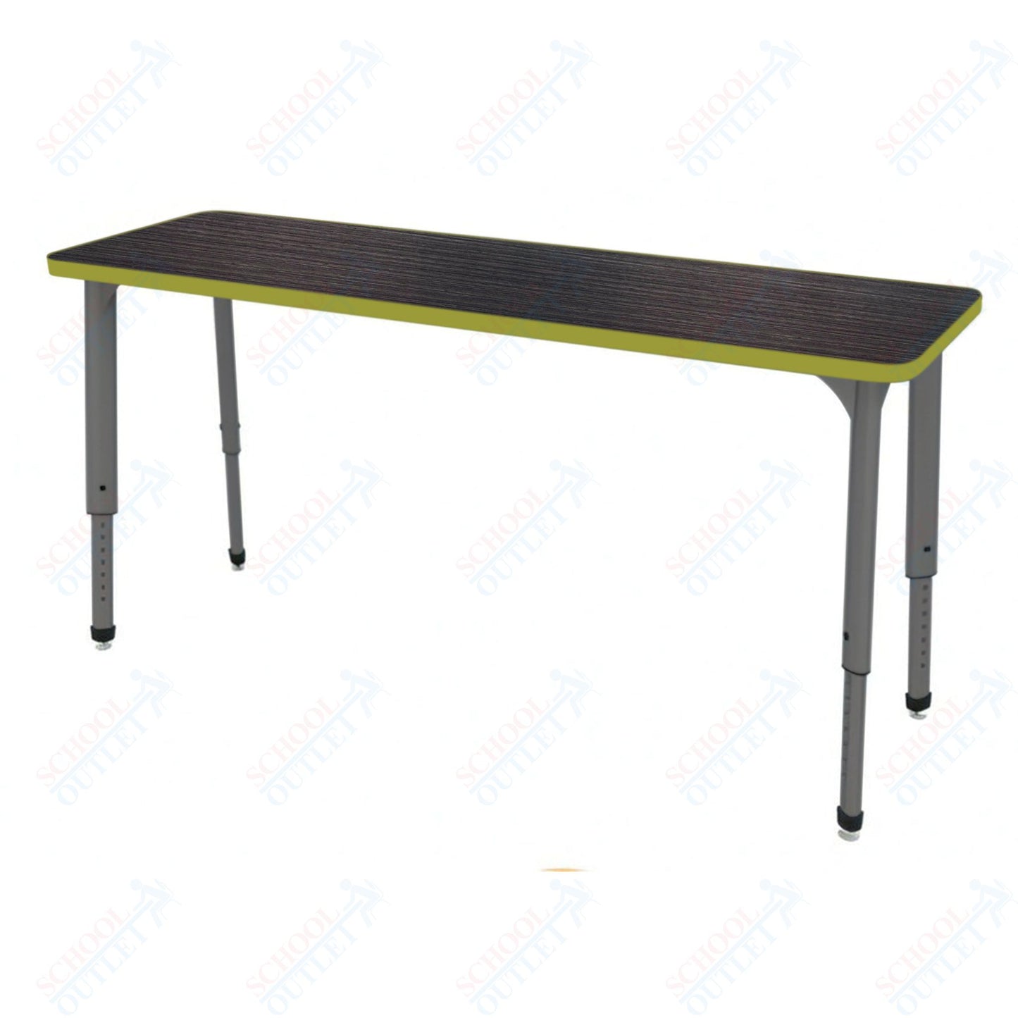 Marco Apex Series Rectangle Preschool Collaborative Desk 20" x 60" Adjustable Height 17"-24" (38-2222-MB)