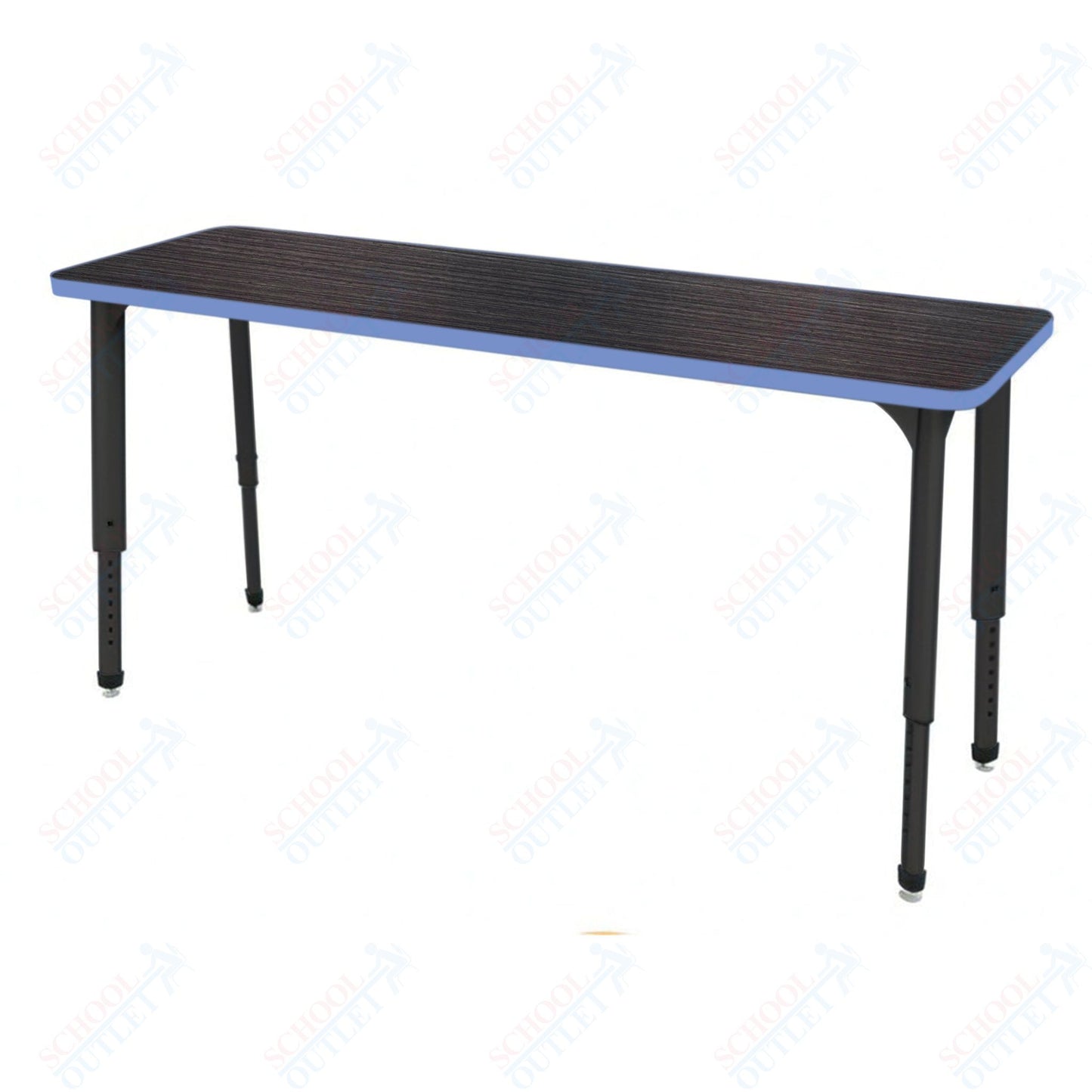 Marco Apex Series Rectangle Preschool Collaborative Desk 20" x 60" Adjustable Height 17"-24" (38-2222-MB)