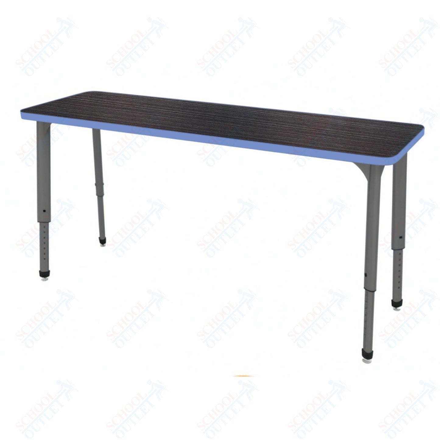 Marco Apex Series Rectangle Preschool Collaborative Desk 20" x 60" Adjustable Height 17"-24" (38-2222-MB)