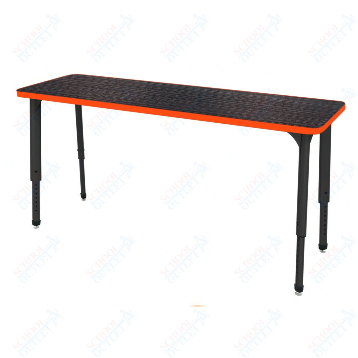 Marco Apex Series Rectangle Preschool Collaborative Desk 20" x 60" Adjustable Height 17"-24" (38-2222-MB)