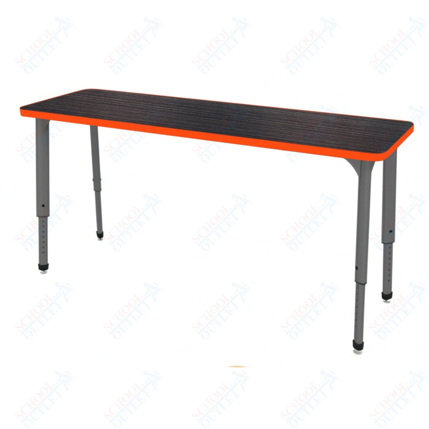 Marco Apex Series Rectangle Preschool Collaborative Desk 20" x 60" Adjustable Height 17"-24" (38-2222-MB)