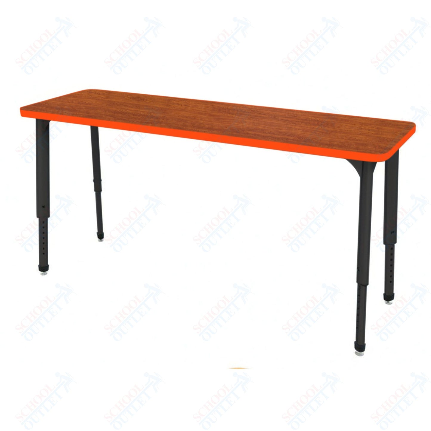 Marco Apex Series Rectangle Preschool Collaborative Desk 20" x 60" Adjustable Height 17"-24" (38-2222-MB)