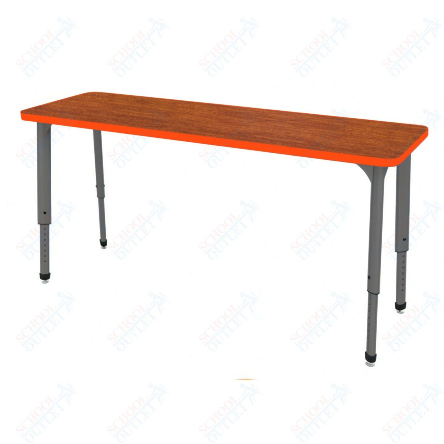 Marco Apex Series Rectangle Preschool Collaborative Desk 20" x 60" Adjustable Height 17"-24" (38-2222-MB)