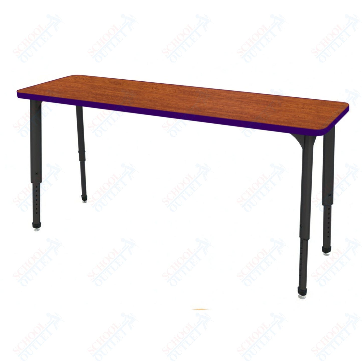 Marco Apex Series Rectangle Preschool Collaborative Desk 20" x 60" Adjustable Height 17"-24" (38-2222-MB)