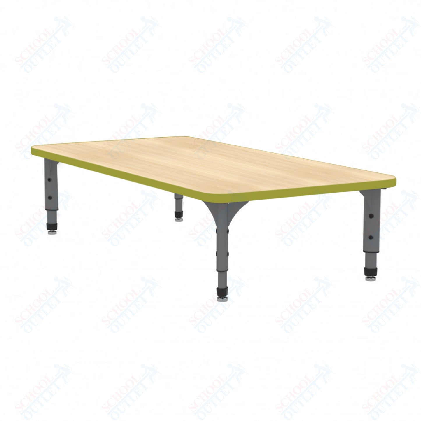 Marco Rectangle Floor Table 24" x 48" Adjustable Height 12"-15" (38-2226-MC)