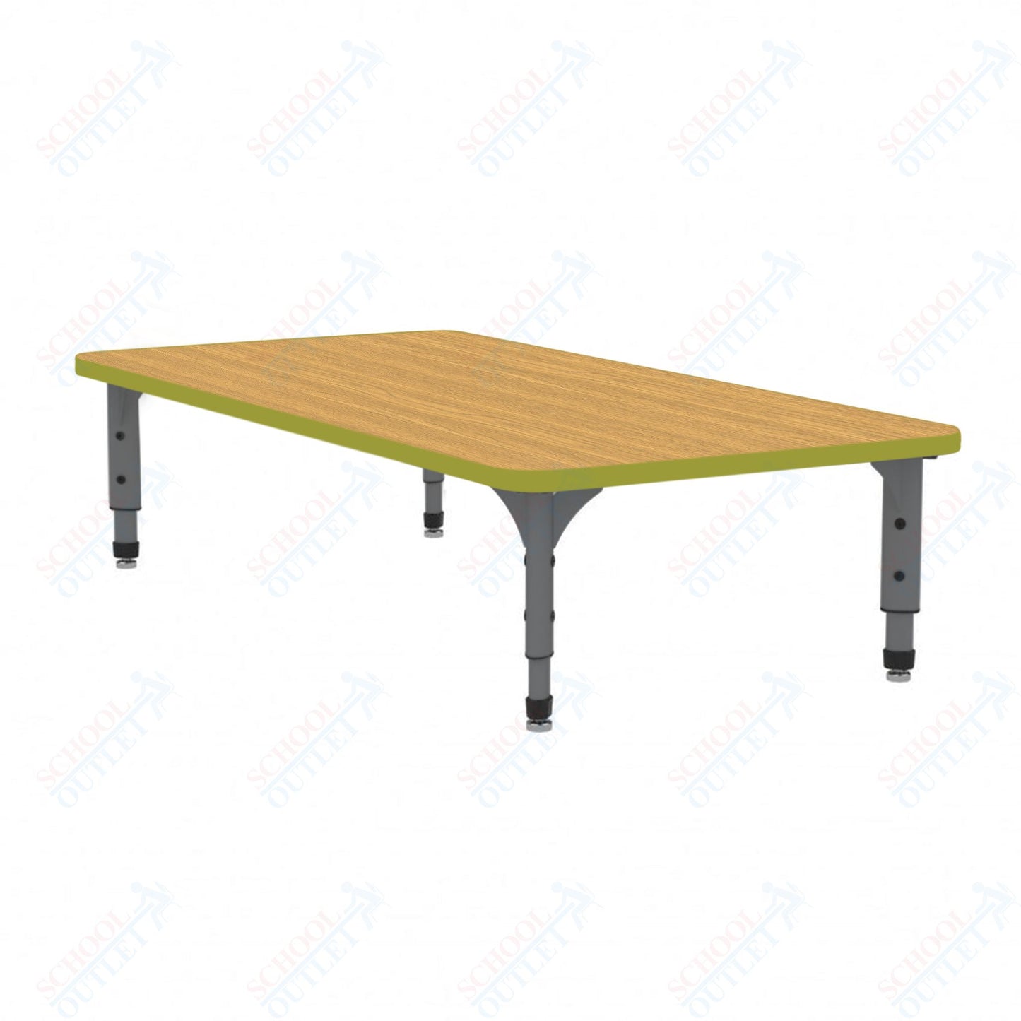 Marco Rectangle Floor Table 24" x 48" Adjustable Height 12"-15" (38-2226-MC)