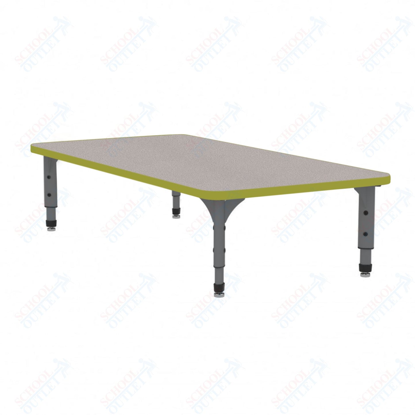 Marco Rectangle Floor Table 24" x 72" Adjustable Height 12"-15" (38-2230-MC)