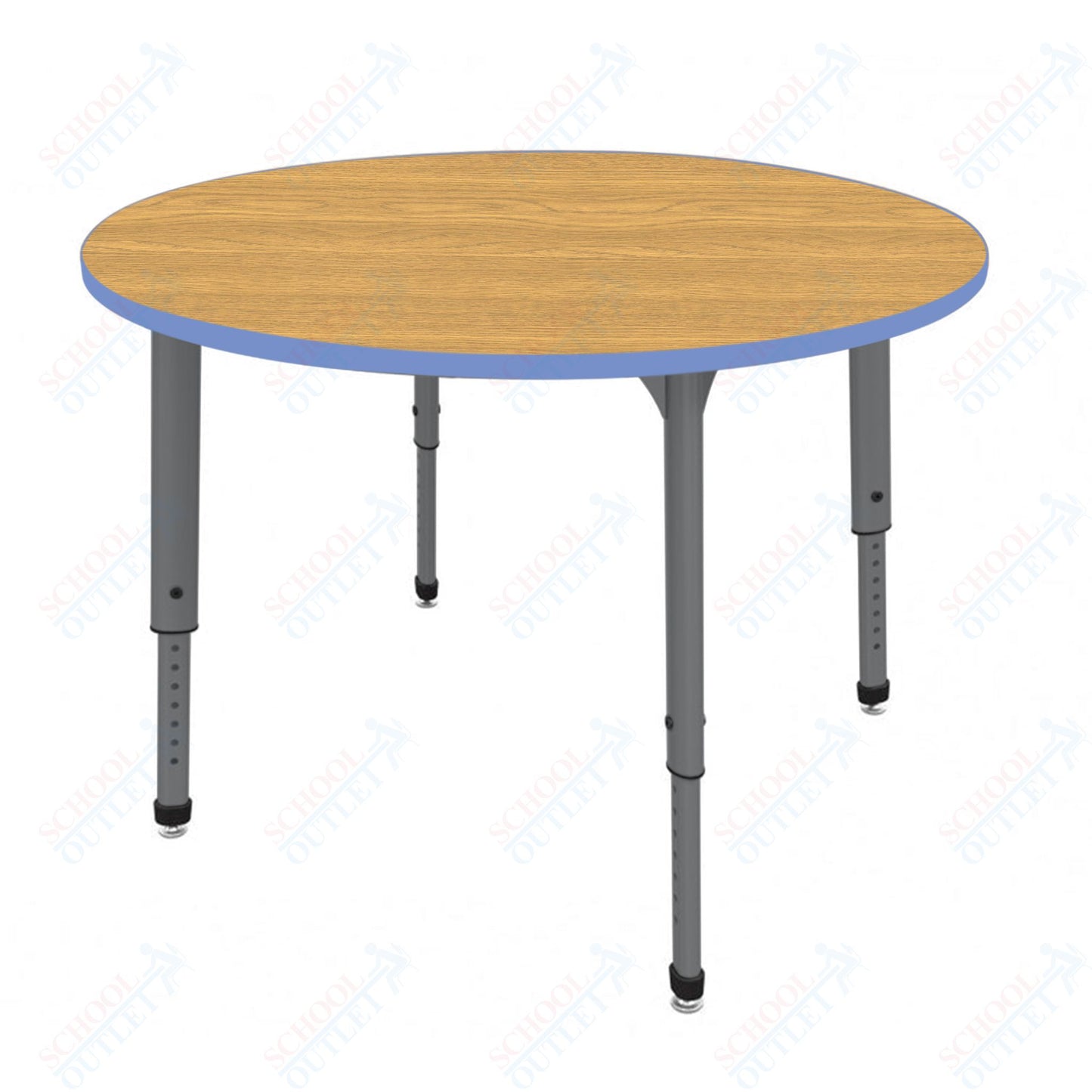 Marco Apex Series 42" Round Preschool Activity Table Height Adjustable Legs 17"-24" (38-2245-MB)