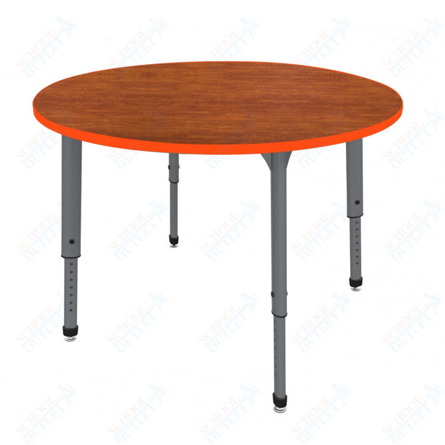 Marco Apex Series 42" Round Preschool Activity Table Height Adjustable Legs 17"-24" (38-2245-MB)