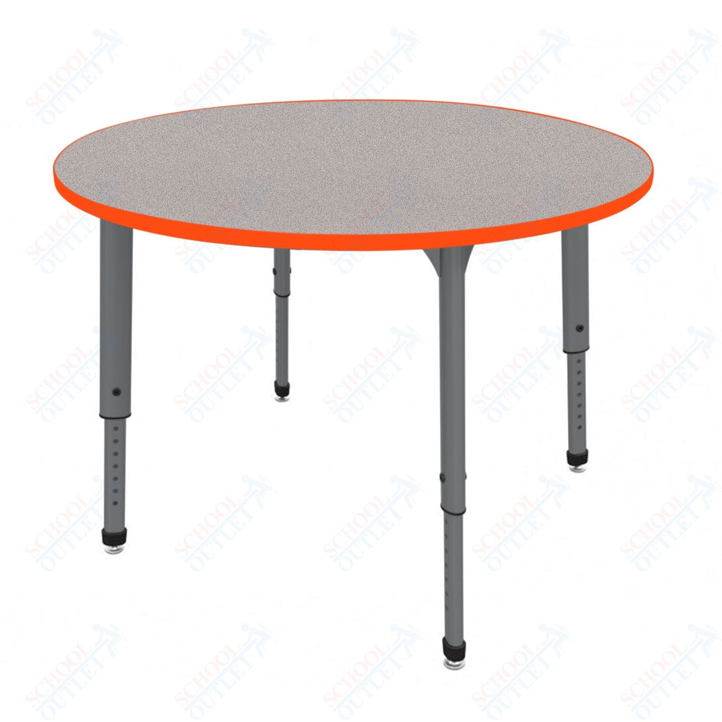 Marco Apex Series 42" Round Preschool Activity Table Height Adjustable Legs 17"-24" (38-2245-MB)